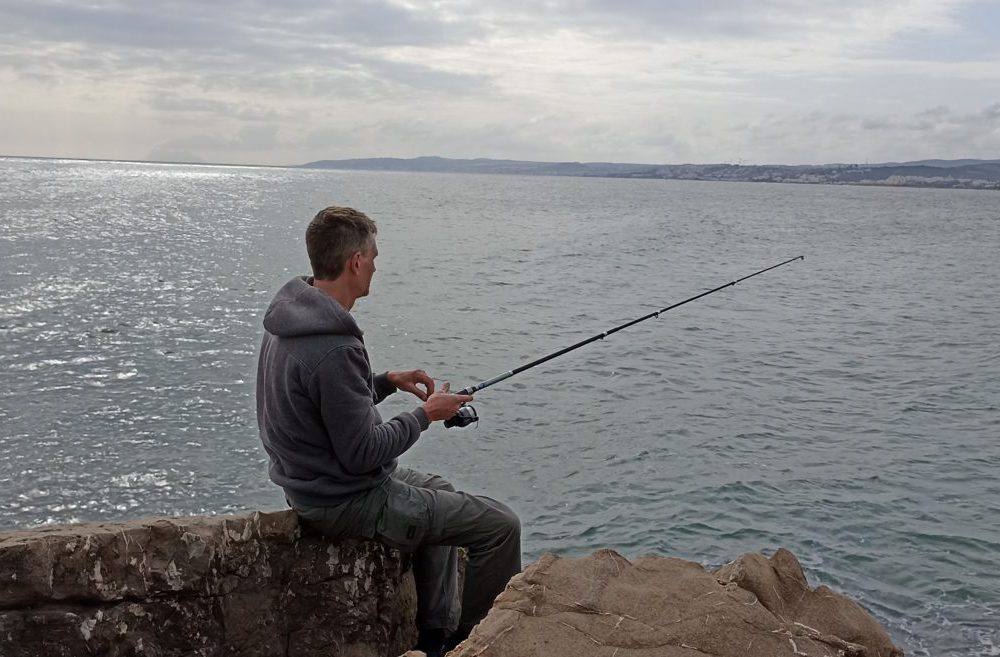 Oli beim Fischen in Estepona